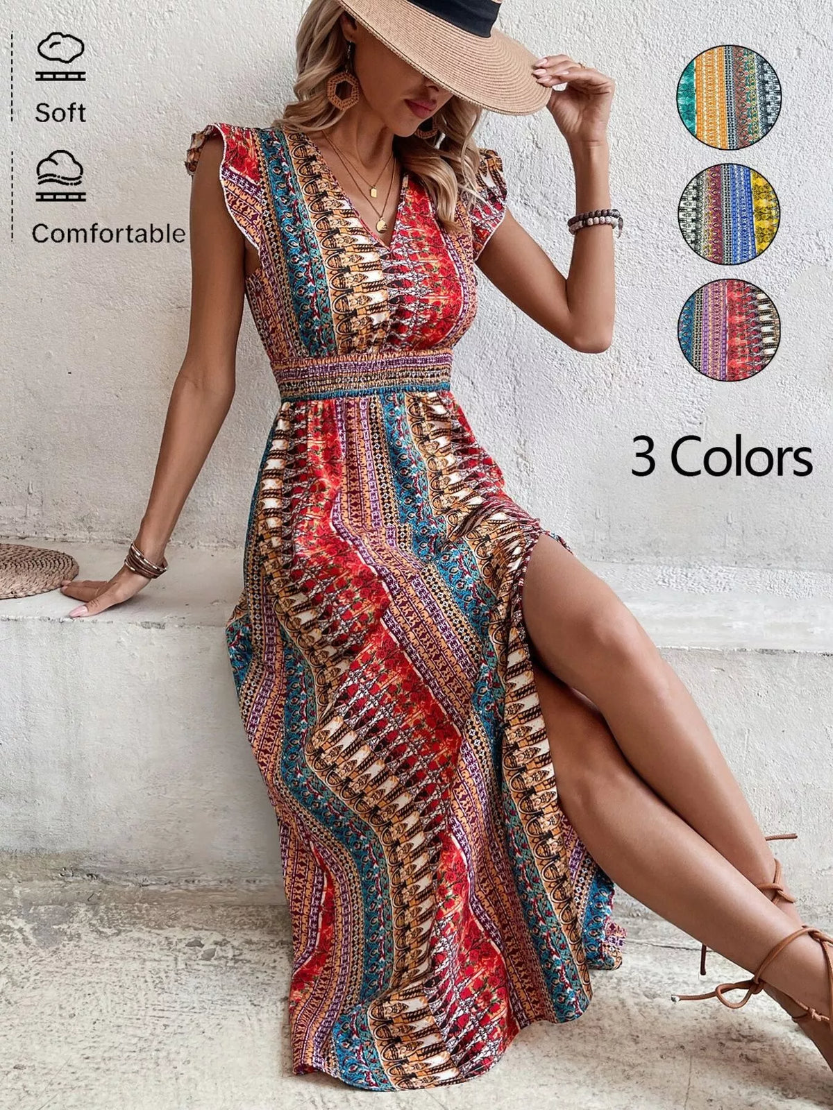 Boho Flowy Dresses & Jumpsuits