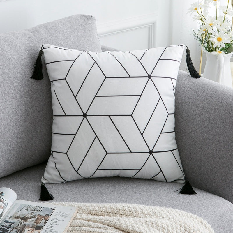 Bohemian Style Fringe Throw Pillow Cushion in 11 Styles | 2 Sizes