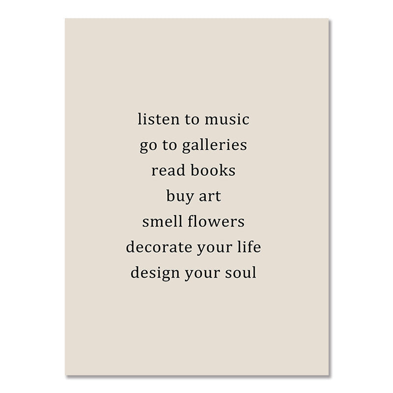 Boho Abstract Canvas Wall Art Print, 3 Sizes