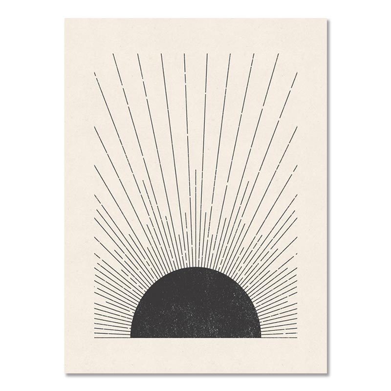 Boho Abstract Canvas Wall Art Print, 3 Sizes