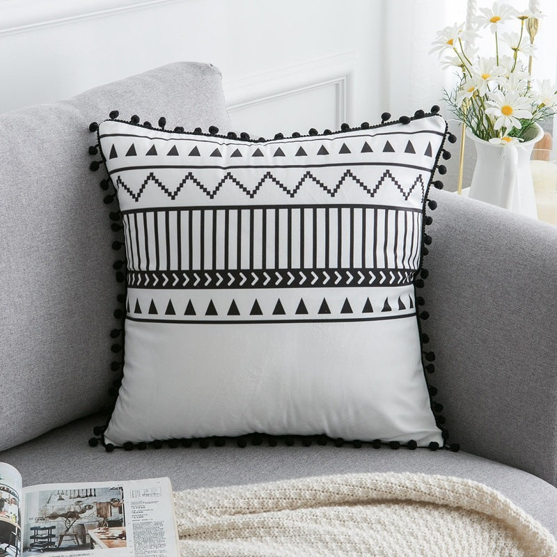Bohemian Style Fringe Throw Pillow Cushion in 11 Styles | 2 Sizes