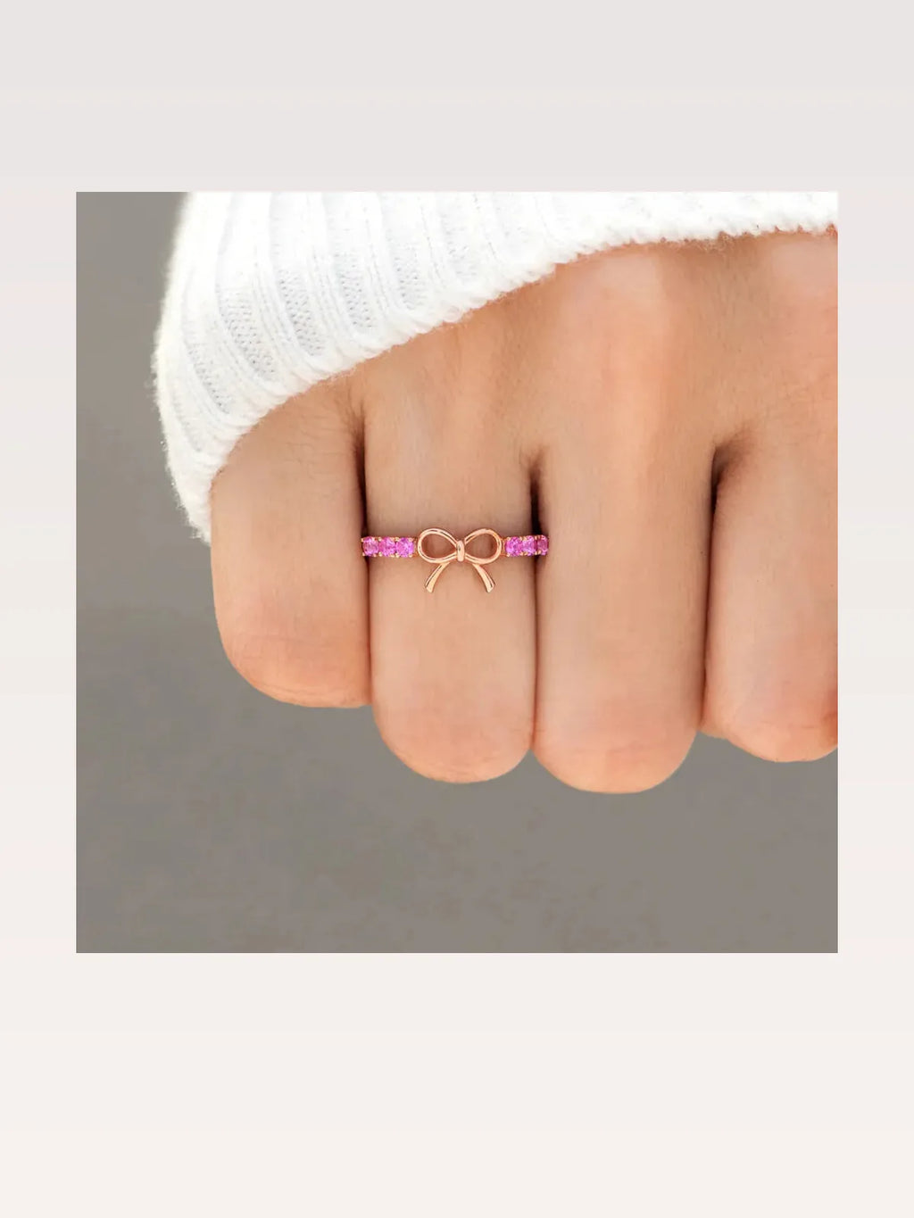925 Sterling Silver Bow Ring