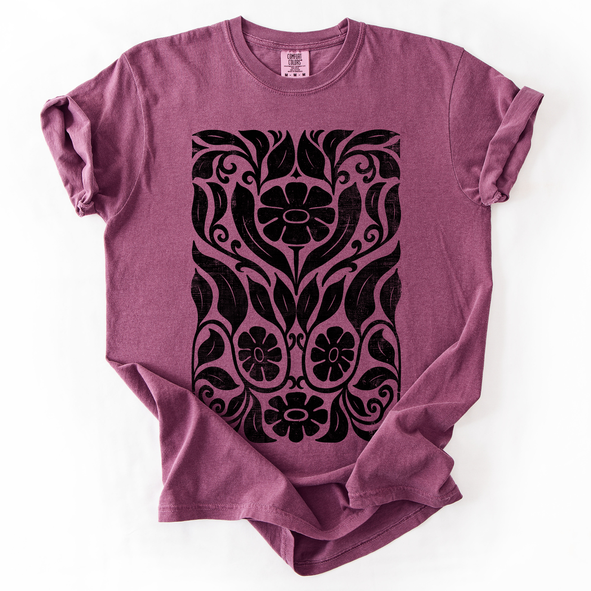 Big Bloom Daisy Flower Vintage Boho Watercolor Nature Design Deluxe Comfort Colors Tee