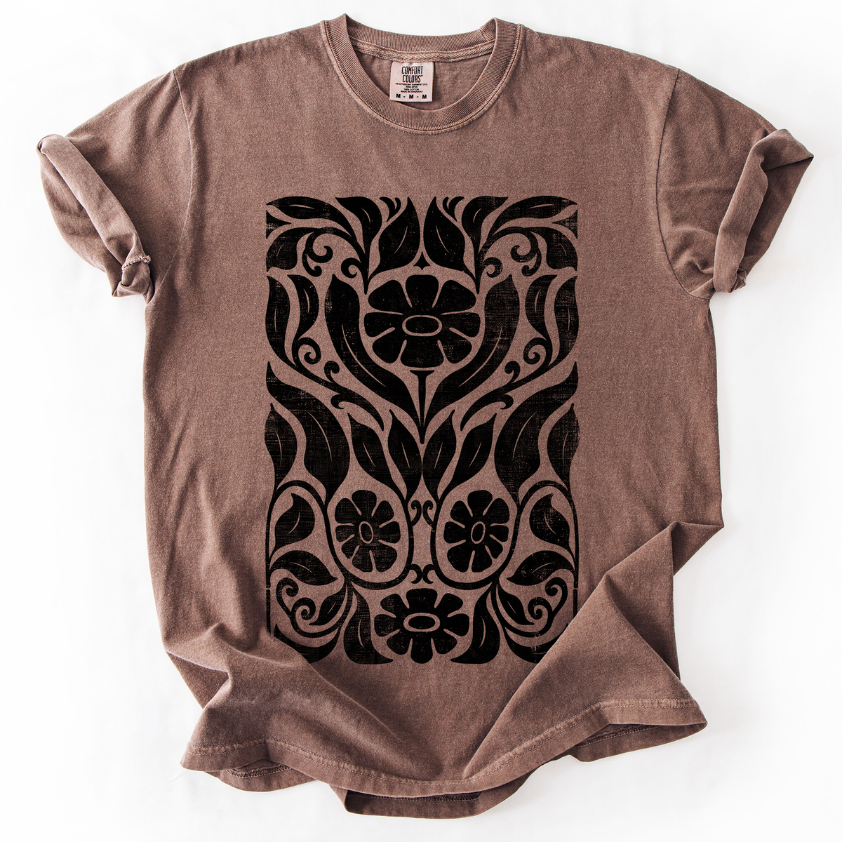 Big Bloom Daisy Flower Vintage Boho Watercolor Nature Design Deluxe Comfort Colors Tee