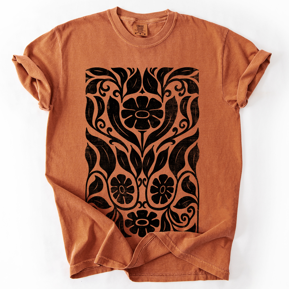 Big Bloom Daisy Flower Vintage Boho Watercolor Nature Design Deluxe Comfort Colors Tee