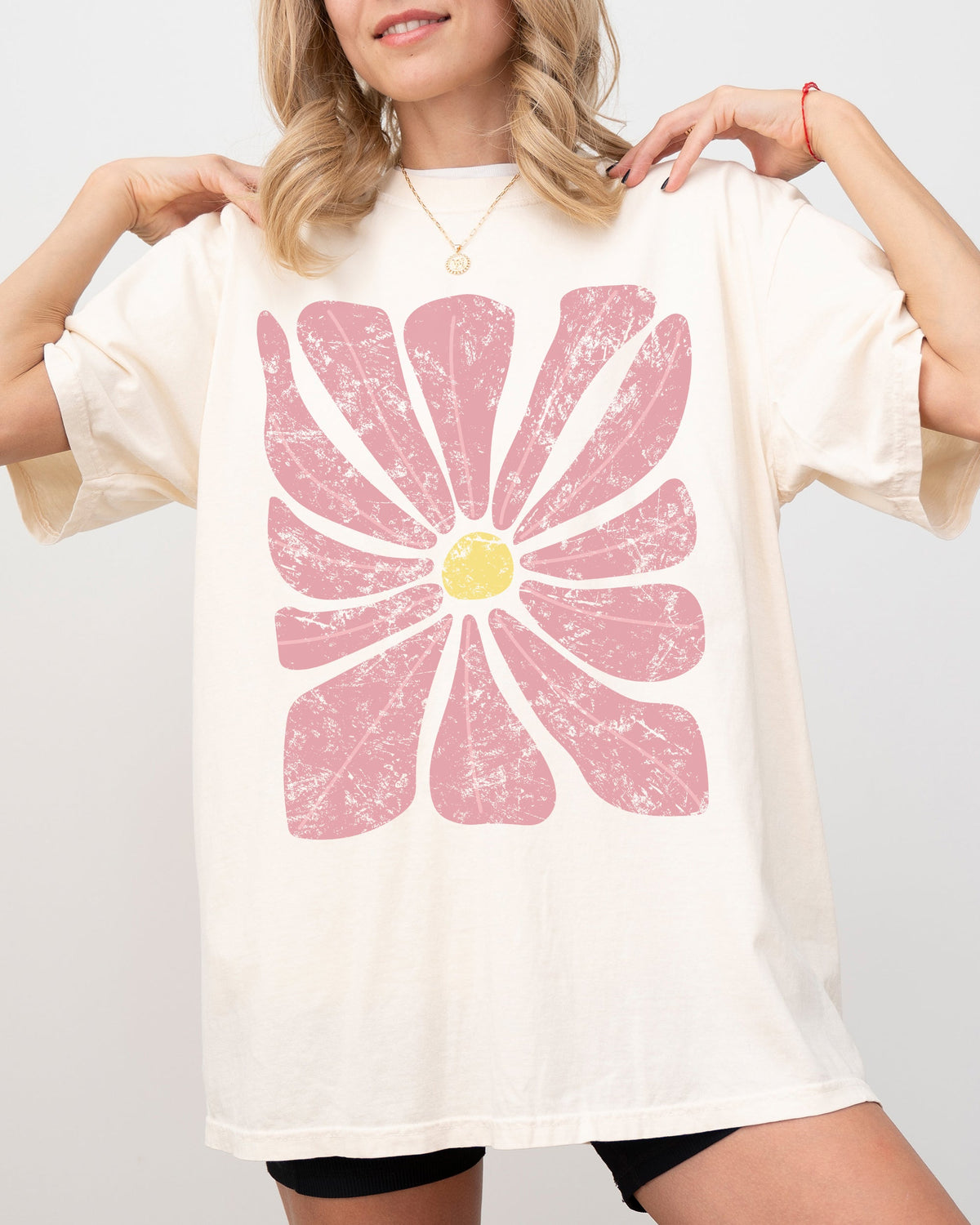 Gorgeous Abstract Flower Boho Floral Design Summer Vibes Garden Festival Nature Inspired Vintage Look Comfort Colors Tee