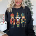 Retro Nutcrackers Colorful Christmas Sweatshirt | Fleece Lined | 9 Colors S-2XL