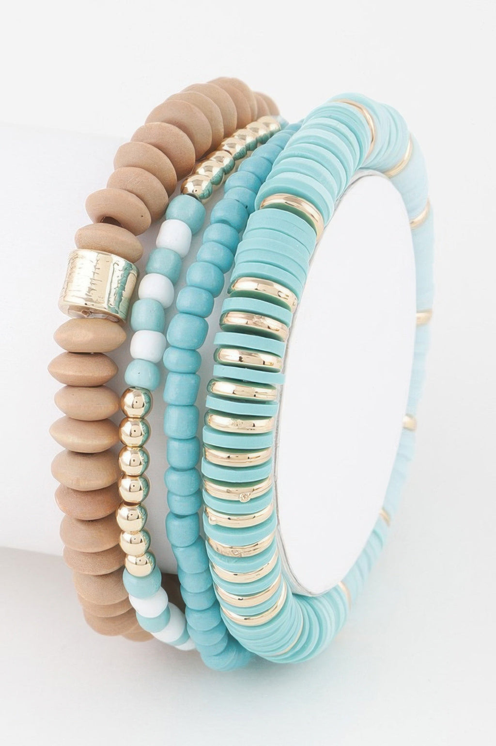 Boho Western 4-Strand Multi-Beaded Bracelet, 3 Colors