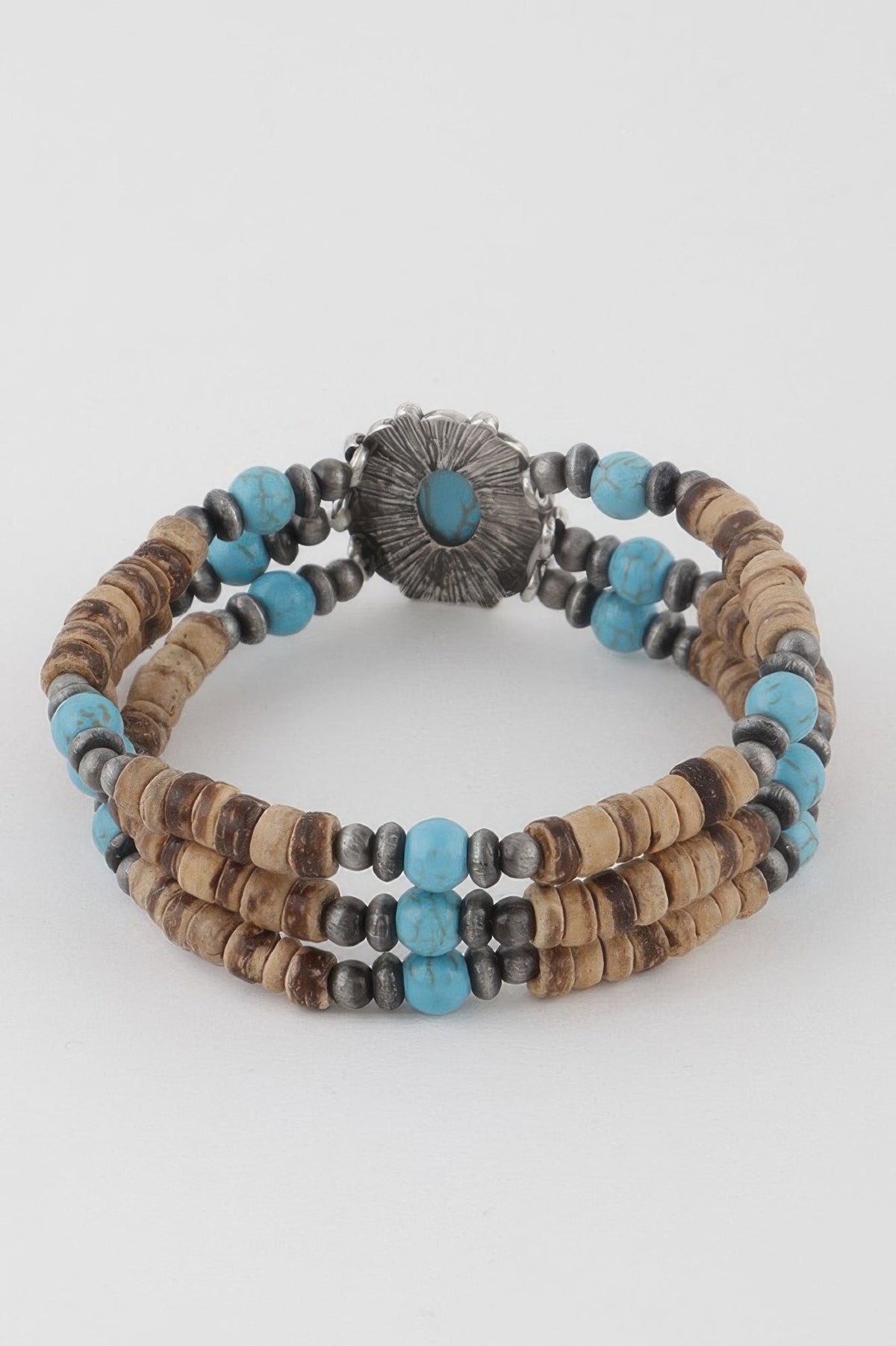 Boho Western Beaded Vintage Stone Bracelet
