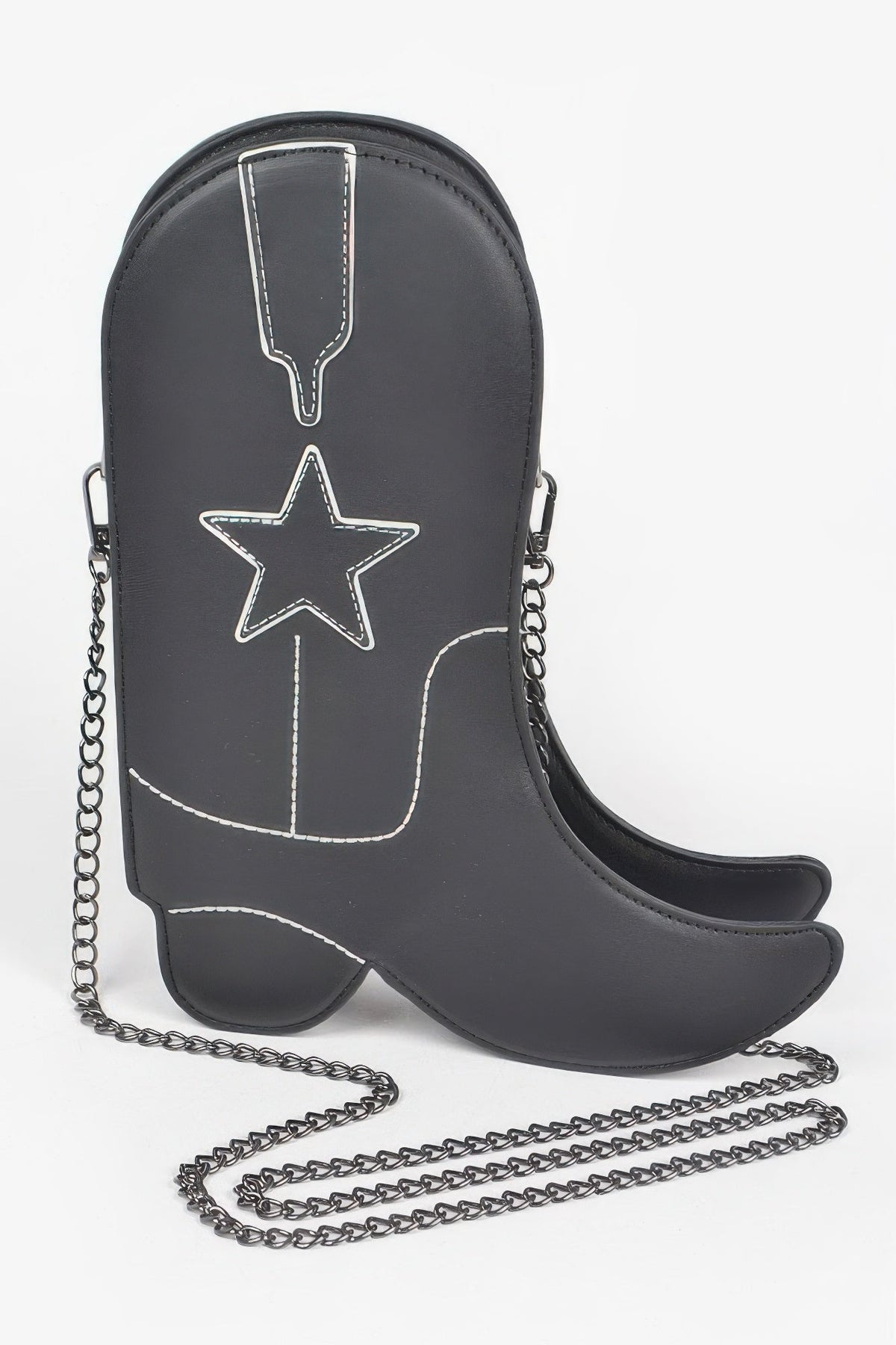 Western Cowboy Boots Crossbody Chain Bag