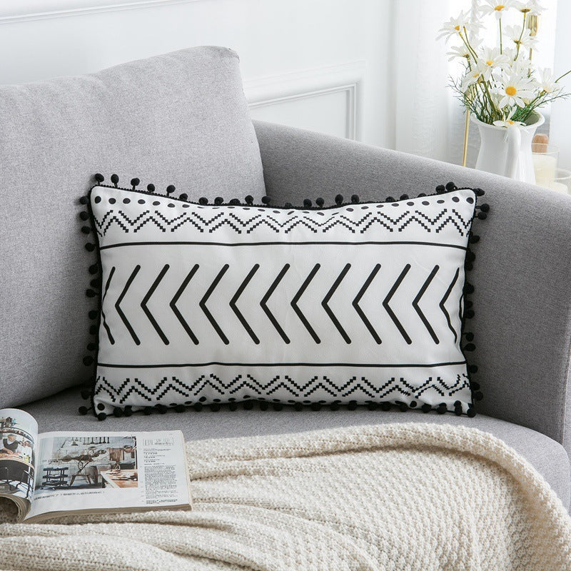 Bohemian Style Fringe Throw Pillow Cushion in 11 Styles | 2 Sizes