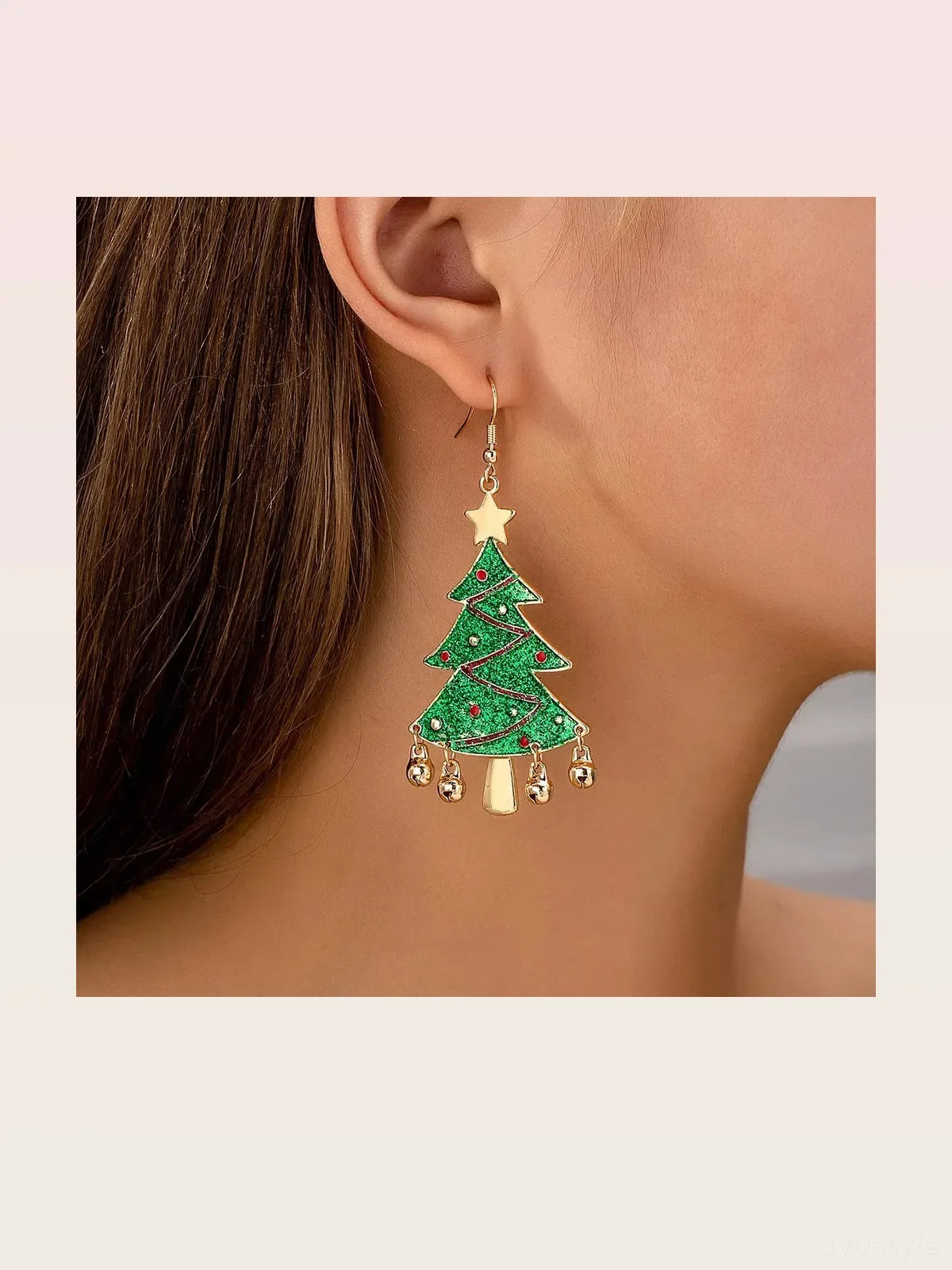 Christmas Tree Dangle Earrings