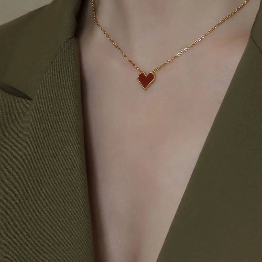 Titanium Steel Heart Necklace